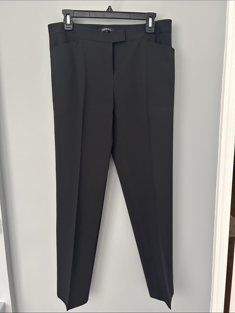 Lafayette 148 New York Black Straight-Leg Women's Pants